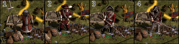 The four sprite levels of England